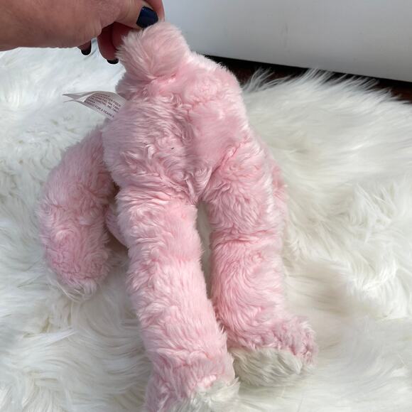 Weighted Floppy Pink Bunny Rabbit Plush TL Toys Bean Bottom Stuffed Animal Soft - Picture 8 of 11
